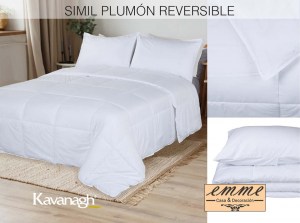 Acolchado KING KAVANAGH Simil Plumon Rev. c/fundas